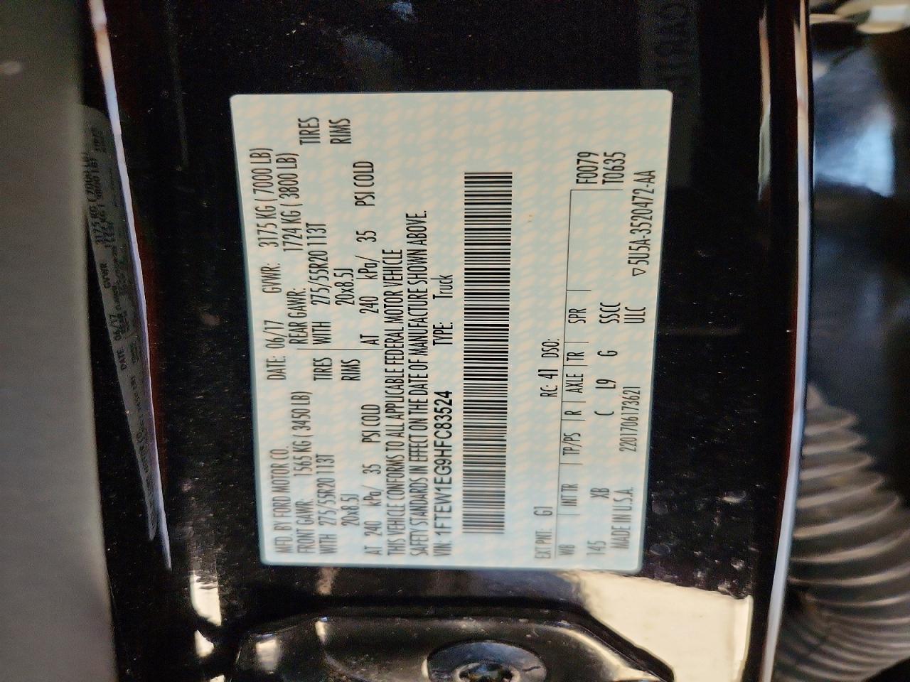 2017 Ford F150 Supercrew