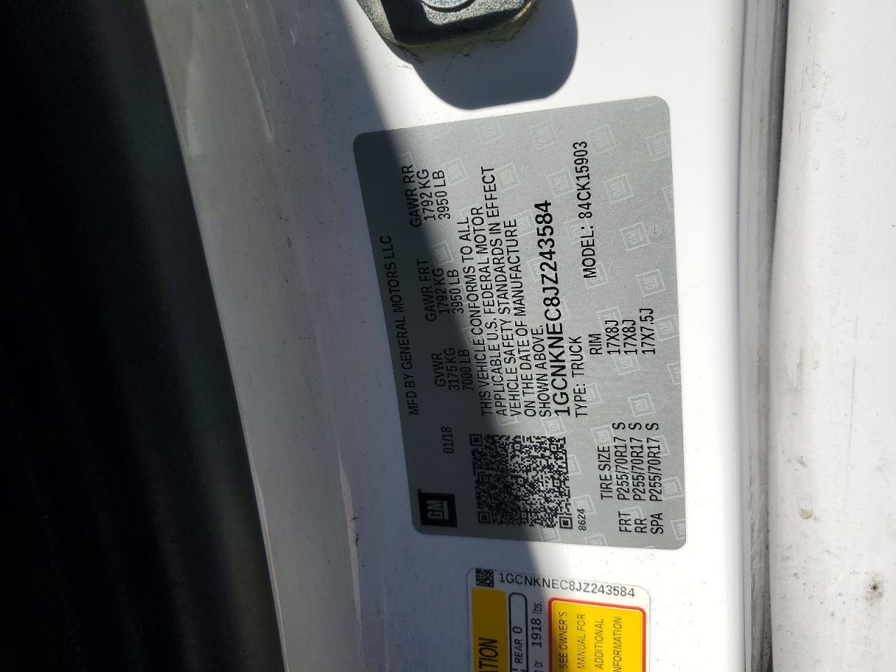2018 Chevrolet Silverado K1500