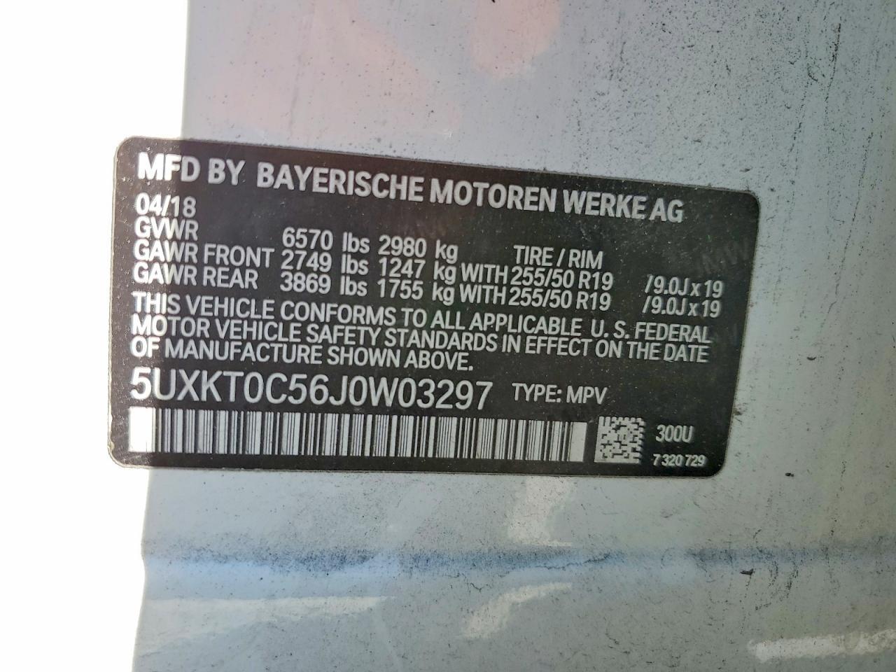 2018 BMW X5 Xdrive4