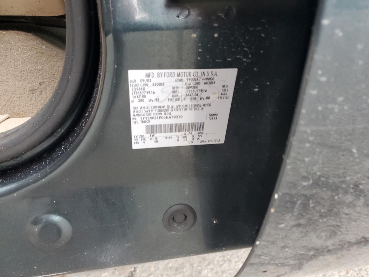 2004 Ford F350 SRW Super Duty