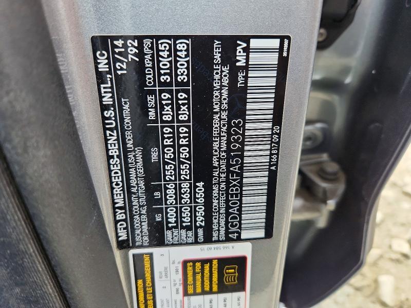 2015 Mercedes-Benz Ml 250 Bluetec