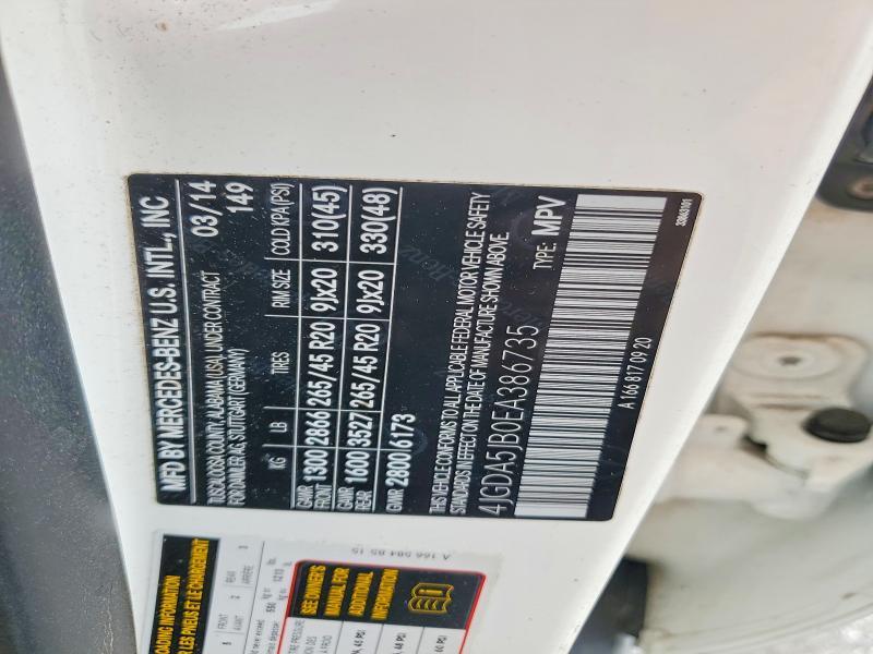 2014 Mercedes-Benz Ml 350