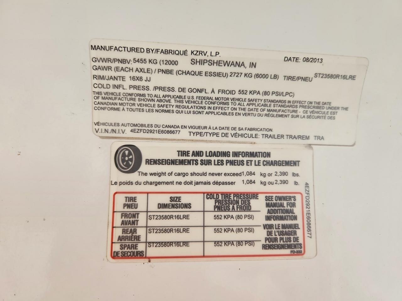 2014 Kz-Rv 2014 Kzrv Durango Camper