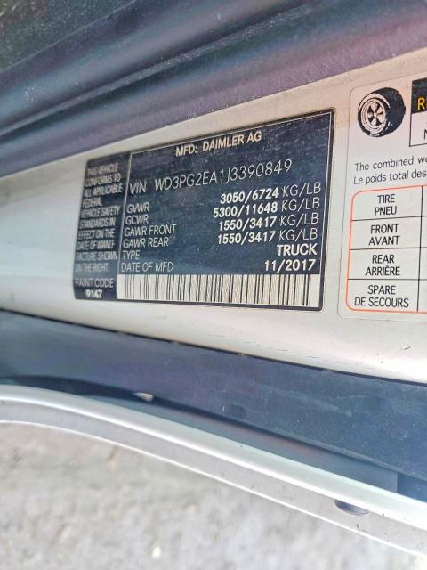 2018 Mercedes-Benz Metris Delivery Van