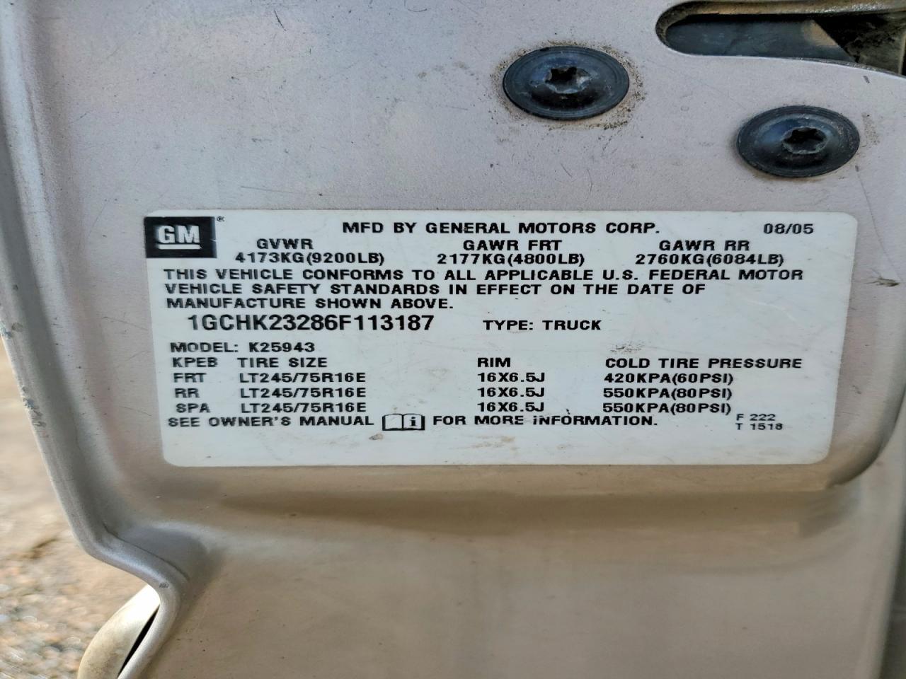 2006 Chevrolet Silverado K2500 Heavy Duty