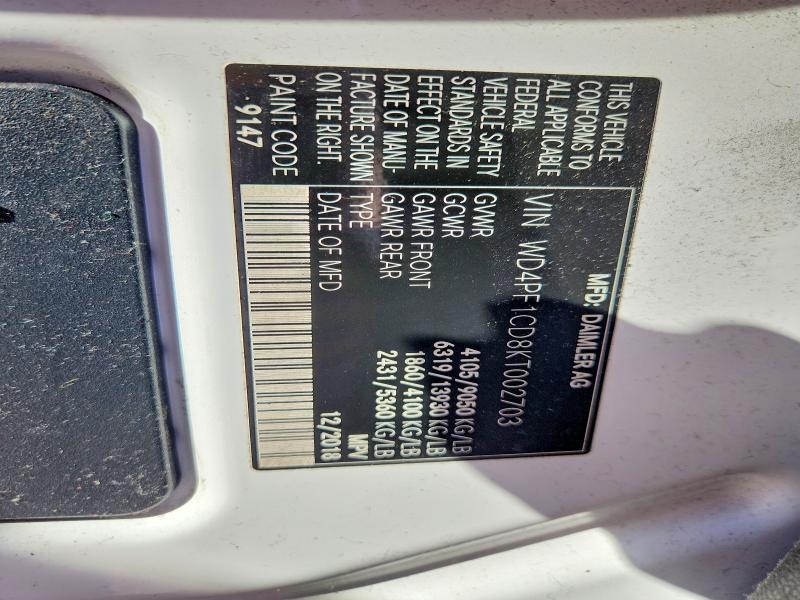 2019 Mercedes-Benz Sprinter 2500