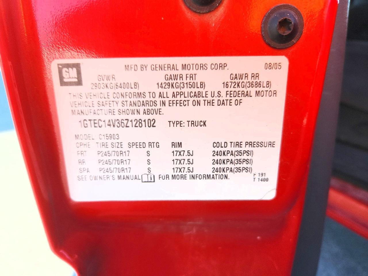 2006 GMC New Sierra C1500