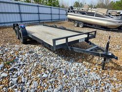 Salvage trucks for sale at Memphis, TN auction: 2025 Carry-On 7X16CH2BRKTP Equipment Trailer