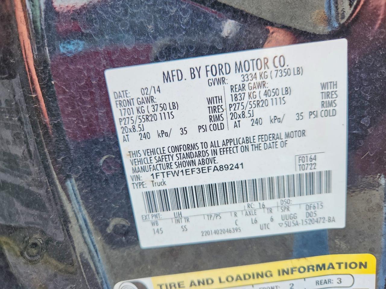 2014 Ford F150 Supercrew
