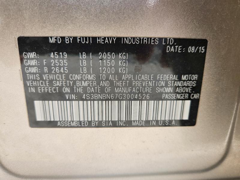 2016 Subaru Legacy 2.5i Limited