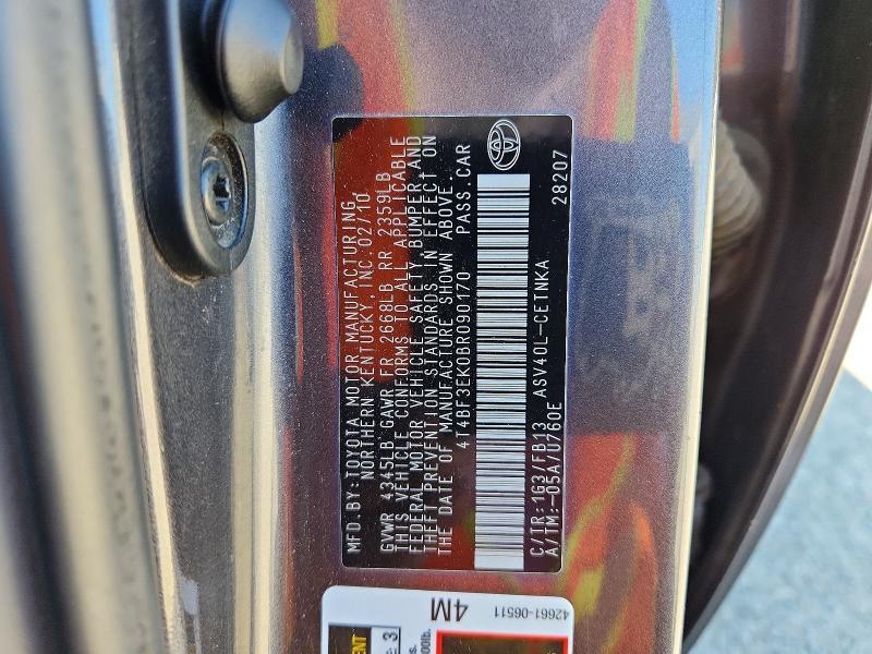 2011 Toyota Camry le