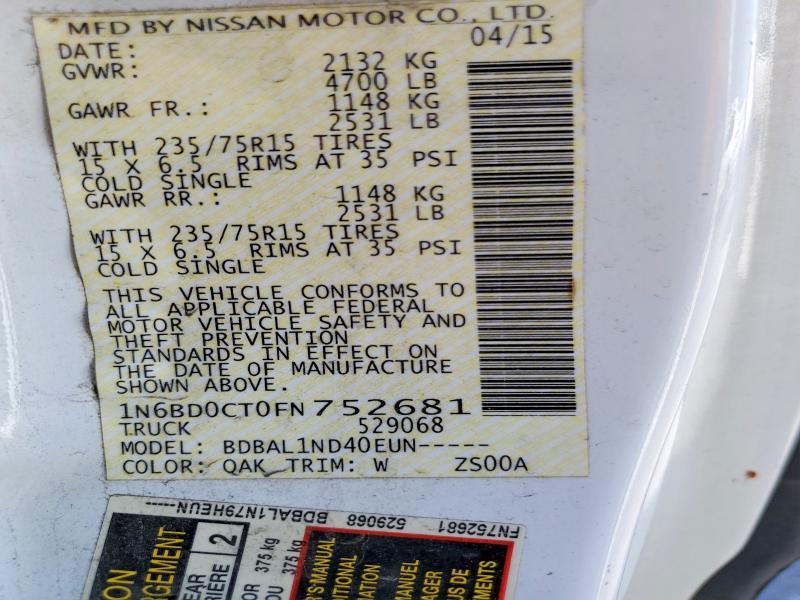 2015 Nissan Frontier S