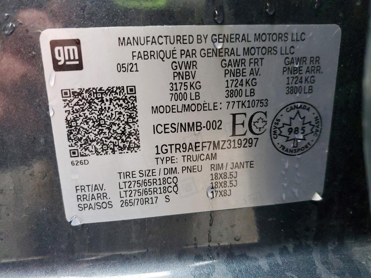 2021 GMC Sierra K1500