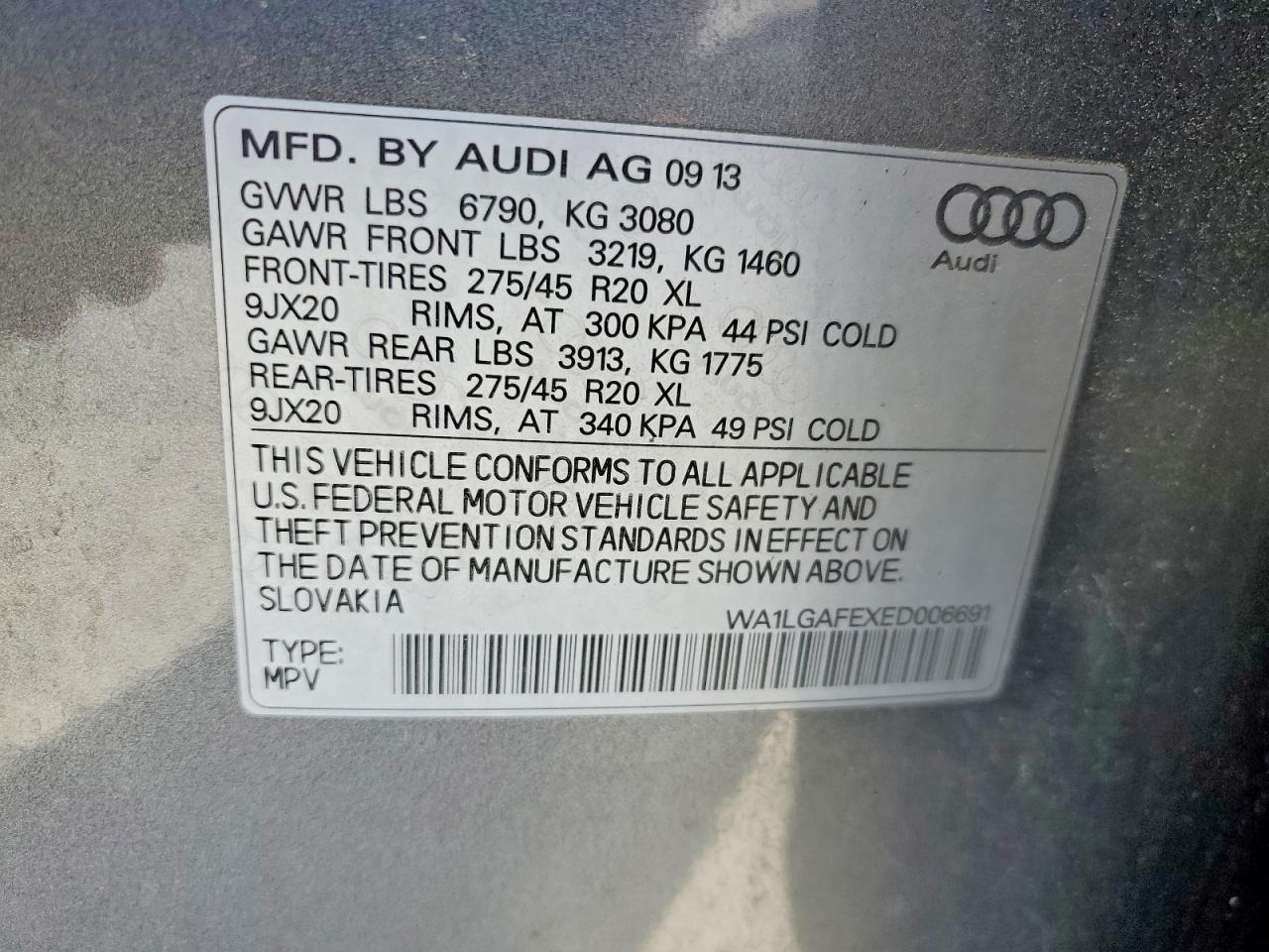2014 Audi Q7 Premium Plus