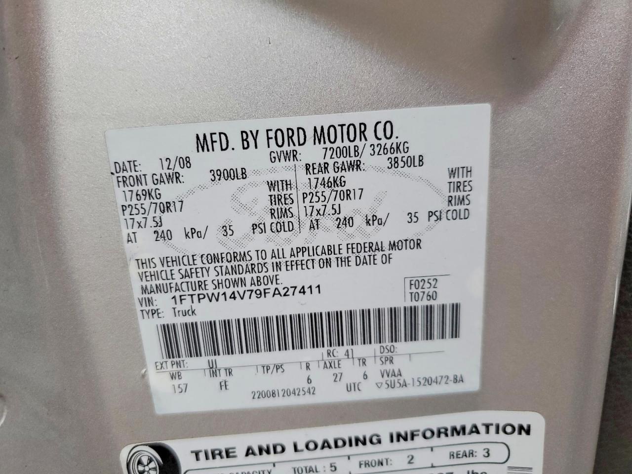 2009 Ford F150 Supercrew