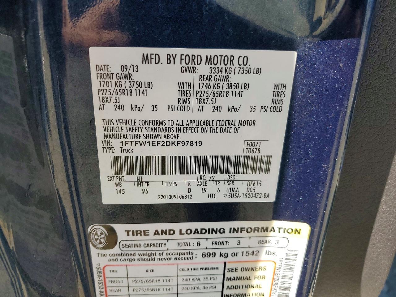 2013 Ford F150 Supercrew