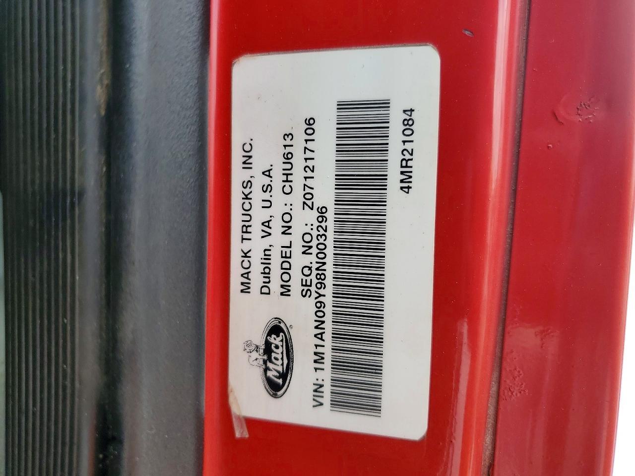 2008 Mack CHU613 Semi Truck