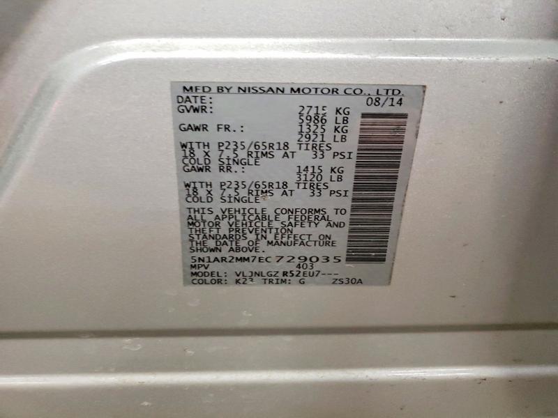 2014 Nissan Pathfinder sl