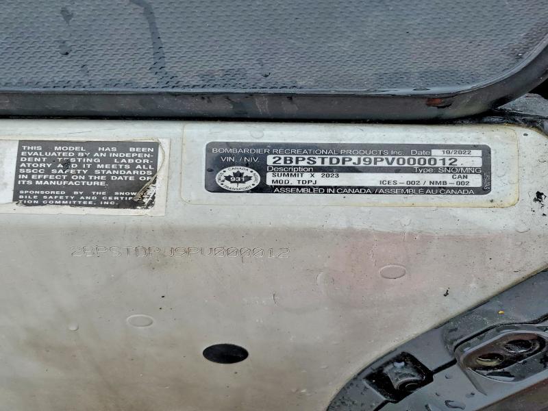 2023 Skidoo Summit X 850 E-TEC