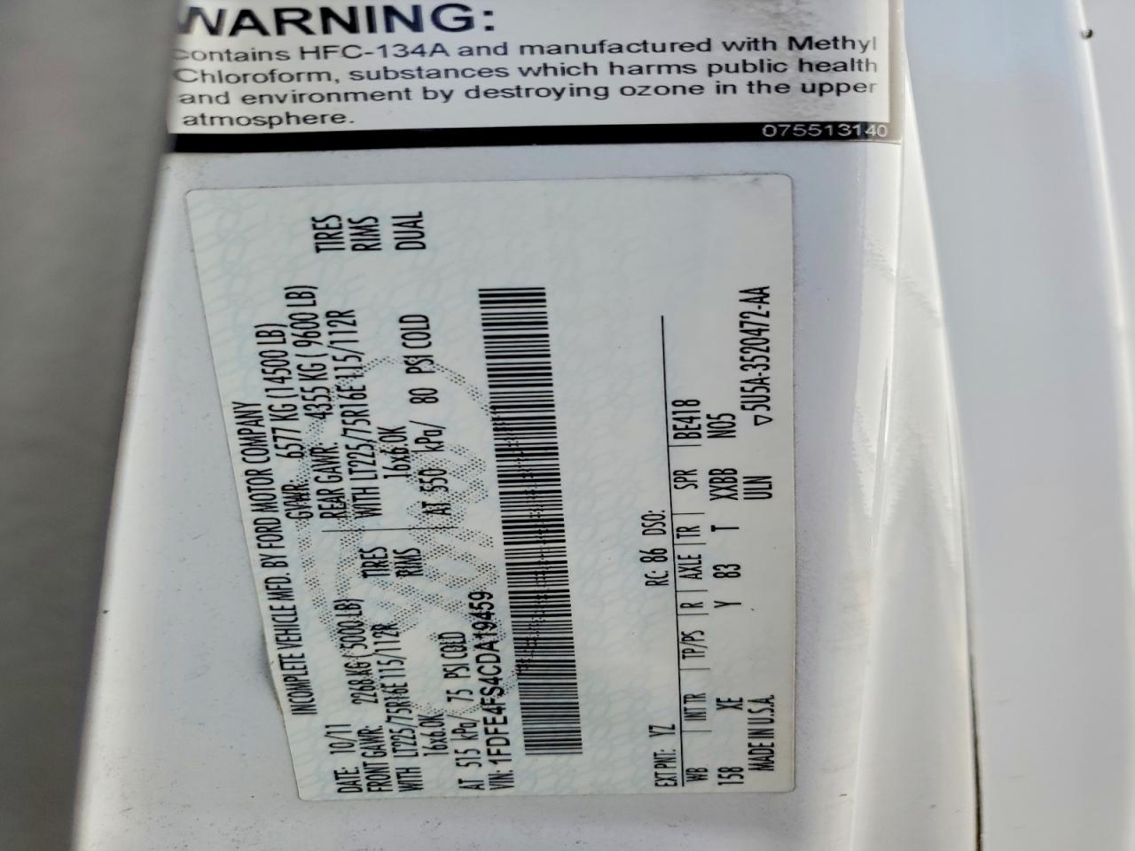 2012 Ford Econoline-Coach Bus