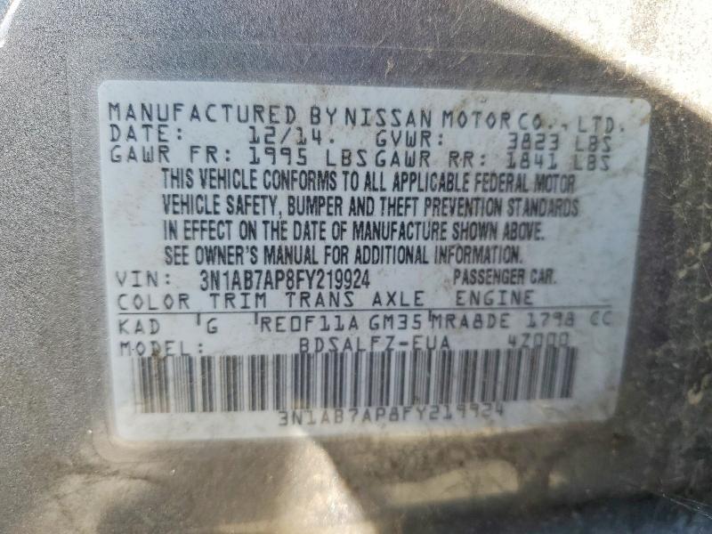 2015 Nissan Sentra FE+ s