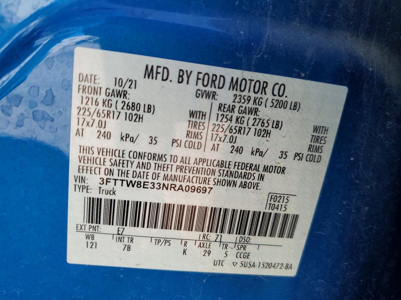 2022 Ford Maverick XL