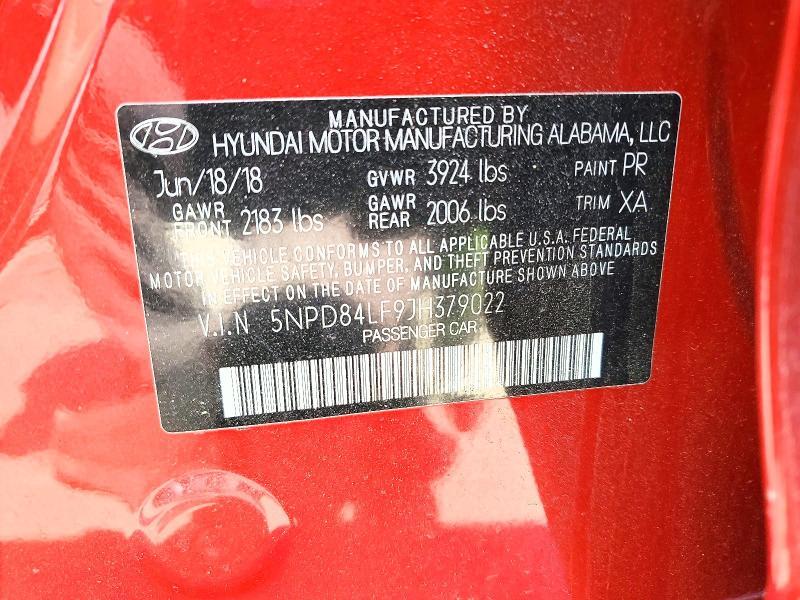 2018 Hyundai Elantra sel