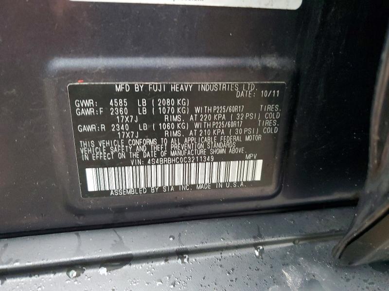 2012 Subaru Outback 2.5i Premium