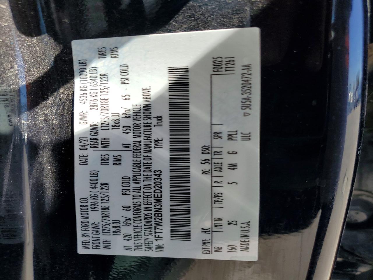 2021 Ford F250 Super Duty