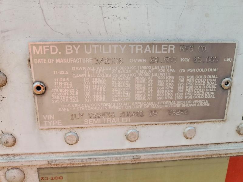 2007 Utility Vs2ra Refrigerated van Trailer