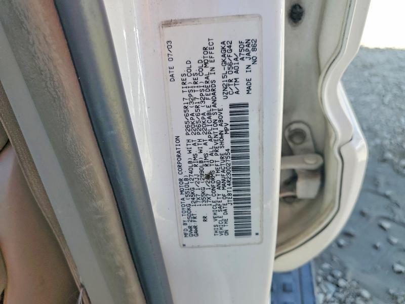 2003 Toyota 4runner SR5