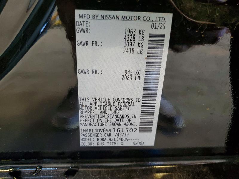 2025 Nissan Altima 2.5 sv