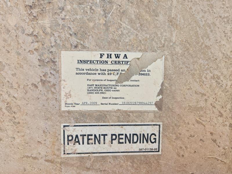 2009 East Manufacturing 2008 East end Dump Trailer