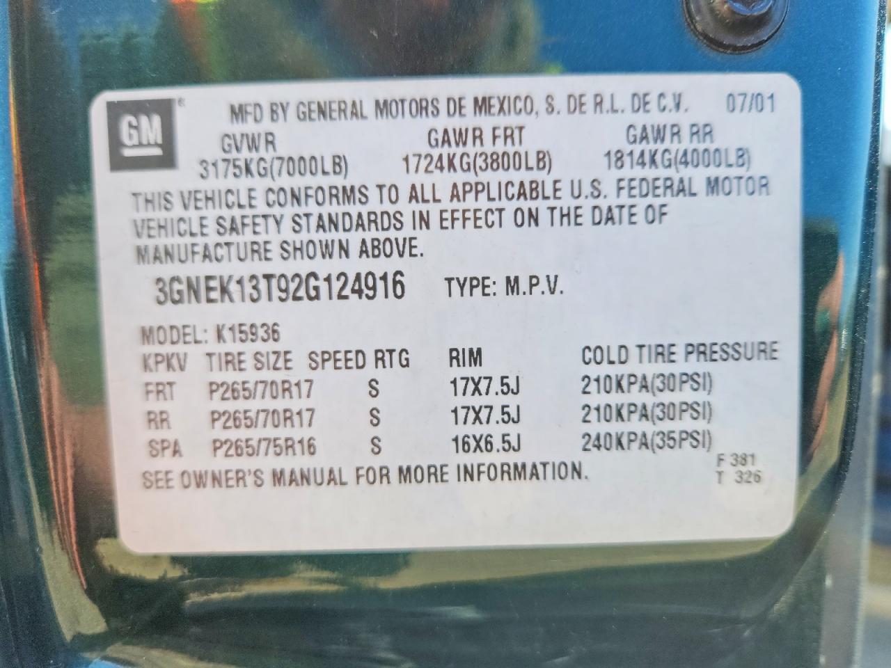 2002 Chevrolet Avalanche K1500