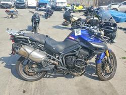 Salvage motorcycles for sale at Los Angeles, CA auction: 2013 Triumph Tiger 800