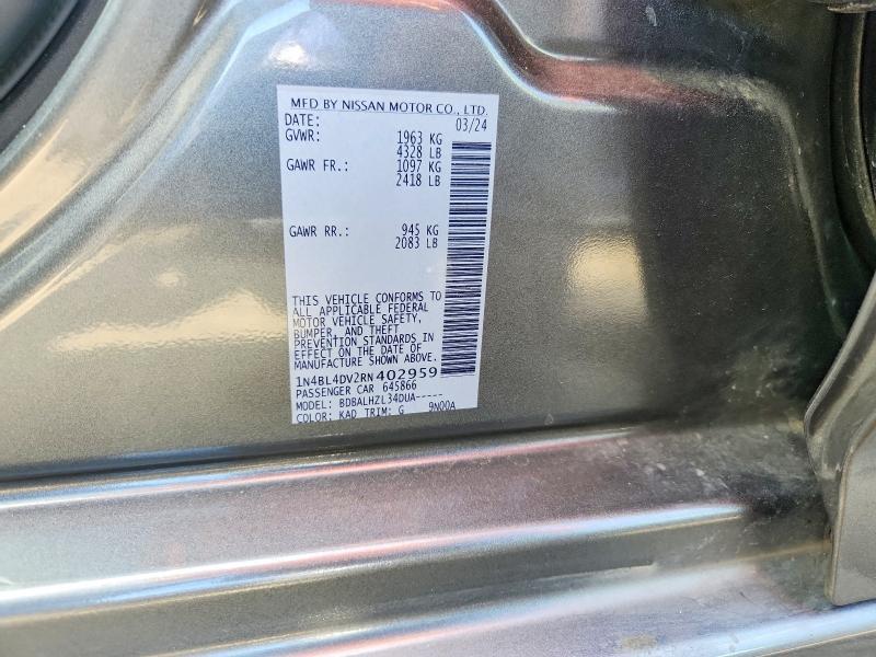2024 Nissan Altima 2.5 sv