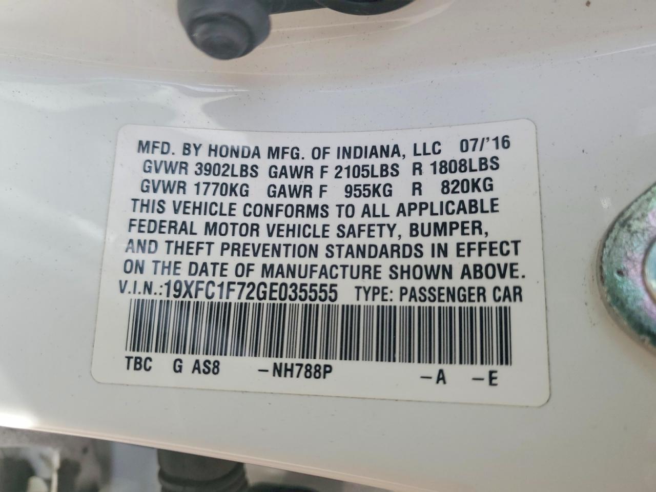 2016 Honda Civic exl