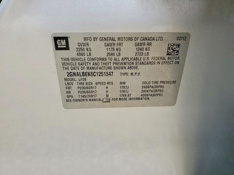 2012 Chevrolet Equinox ls