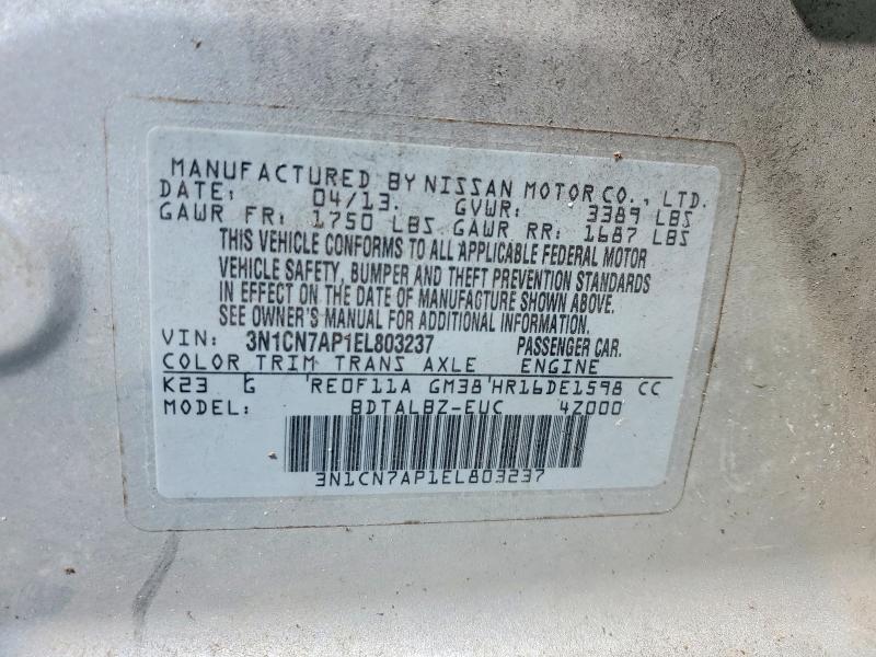 2014 Nissan Versa 1.6 sv