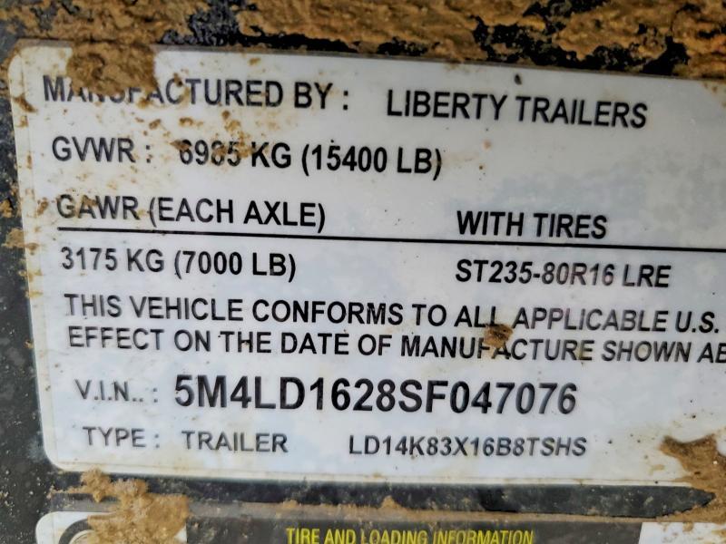 2025 Liberty Trailer