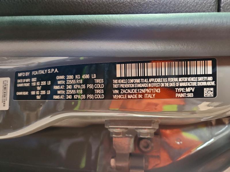 2022 Jeep Renegade Altitude