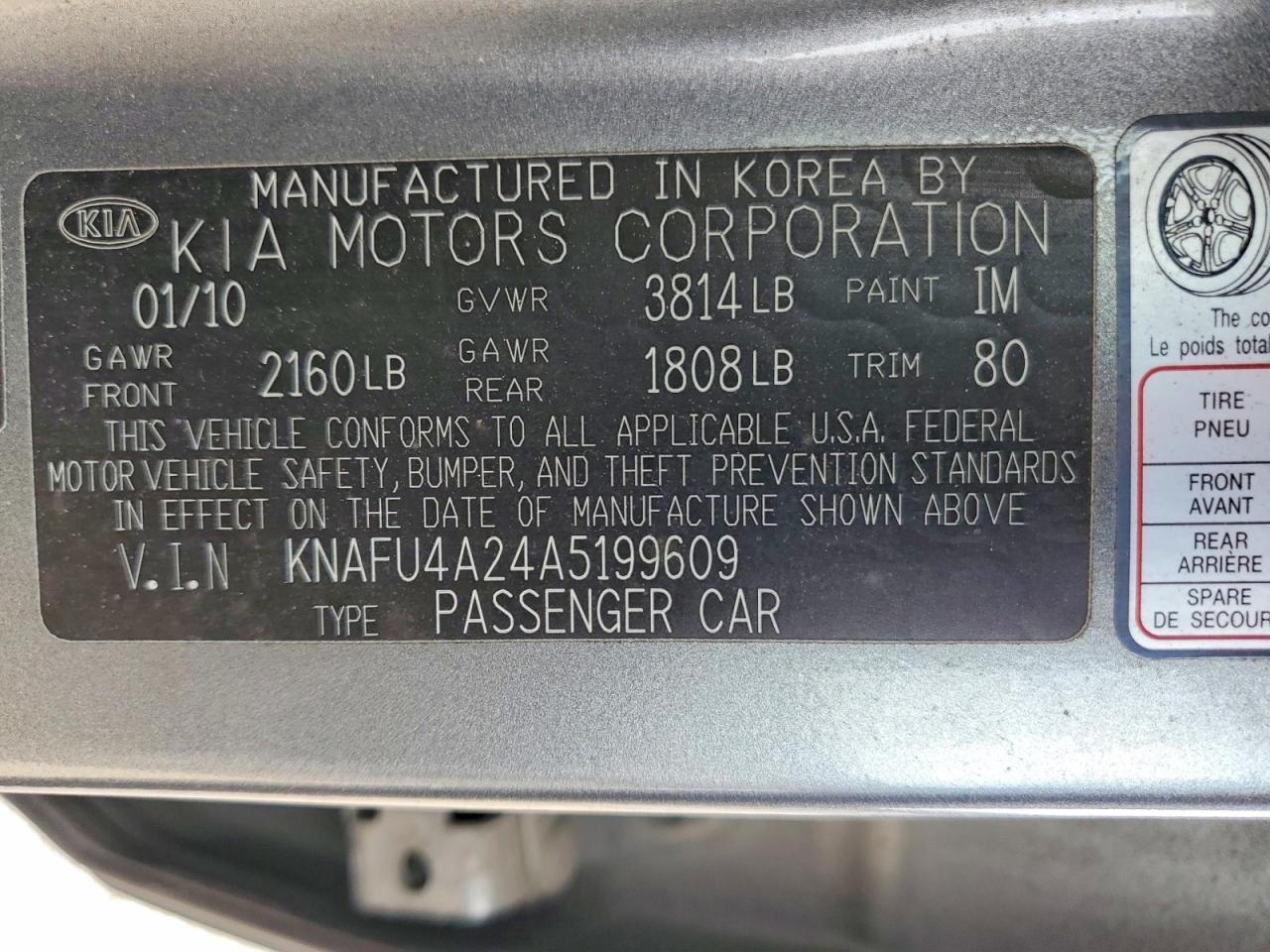 2010 KIA Forte