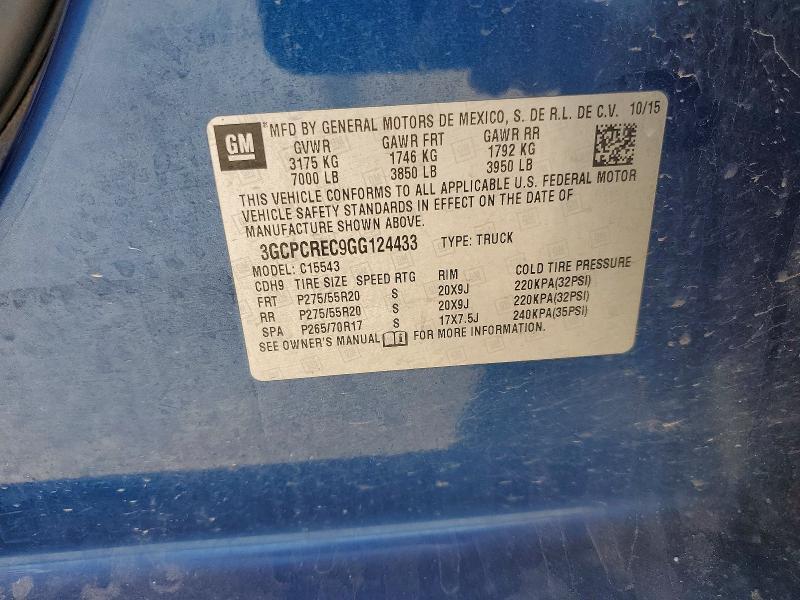 2016 Chevrolet Silverado C1500 LT