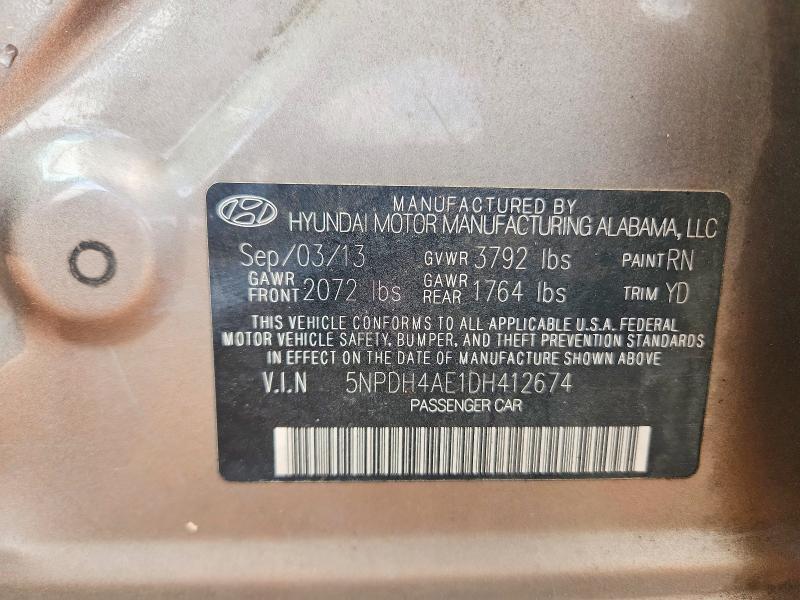 2013 Hyundai Elantra gls