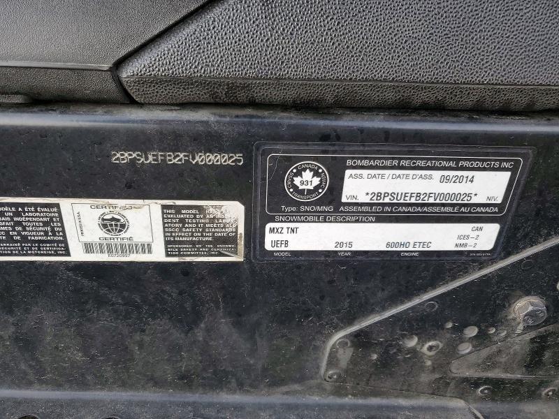 2015 Skidoo 2015 Other MXZ Renegade