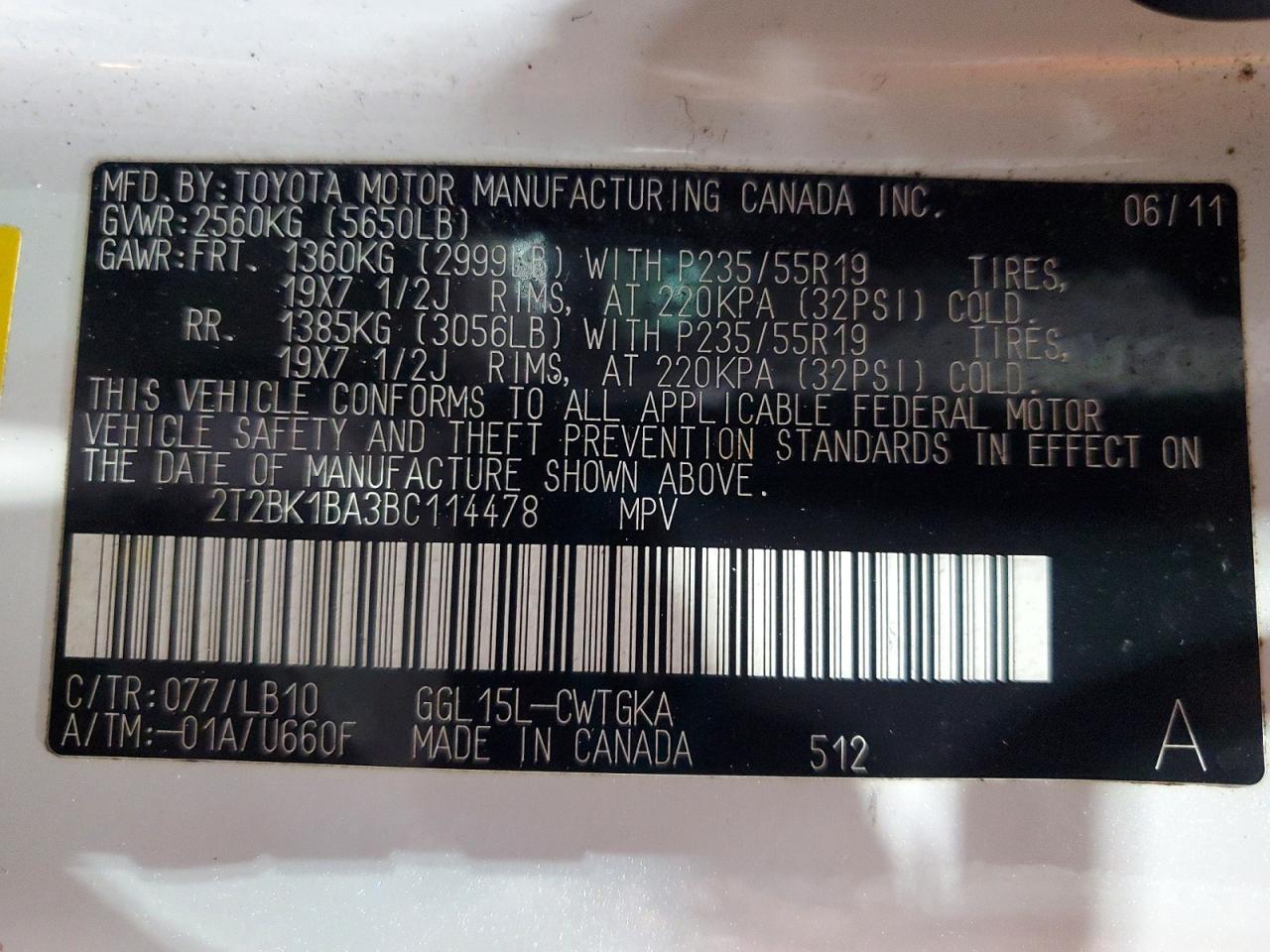 2011 Lexus Rx 350 Base