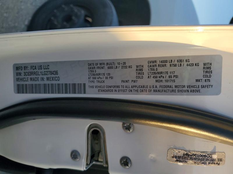 2020 Dodge Ram 3500 Tradesman 4WD 6.7l 6C Tdsl