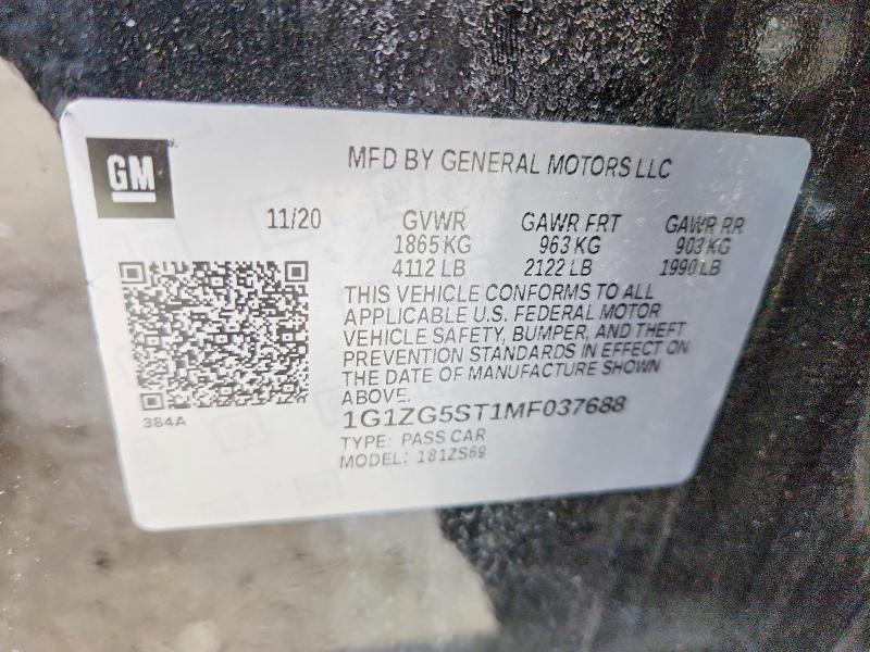 2021 Chevrolet Malibu rs