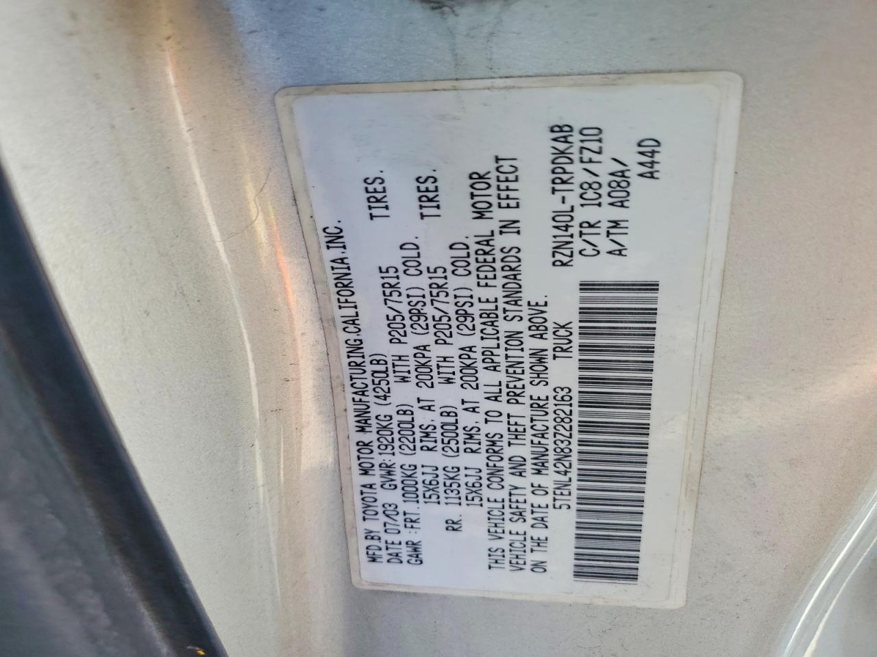 2003 Toyota Tacoma Base