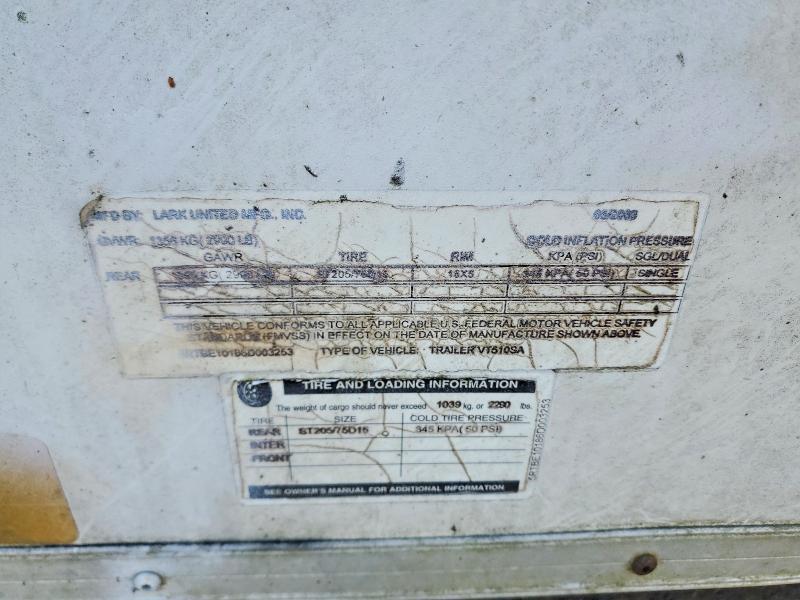 2006 Lark VT510SA Enclosed Cargo Trailer